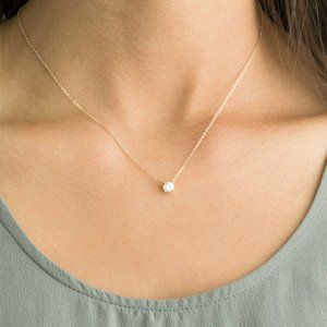 14K Gold plated Moissanite Diamond Necklace
